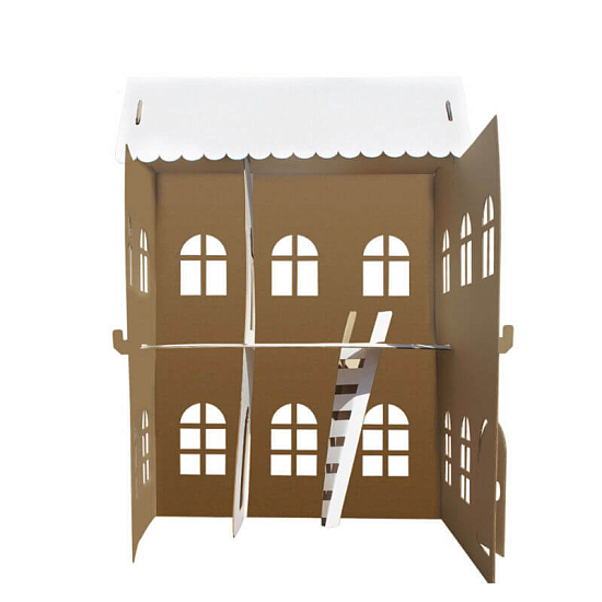 картинка Картонный домик-раскраска "Домик принцессы" от магазина Лазалка