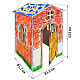 картинка Картонный домик-раскраска "Коттедж" от магазина Лазалка