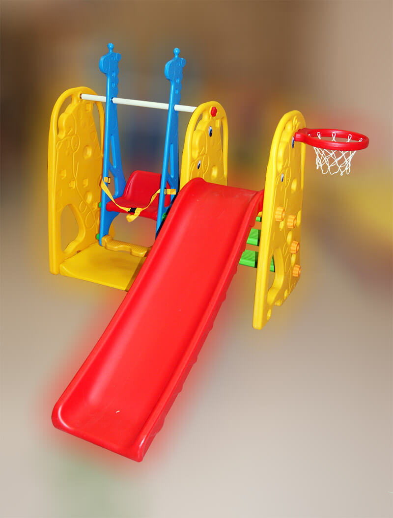 Детский игровой комплекс "Жираф" горка + качели Allegro Bambino (YX833) —  купить по низкой цене в интернет-магазине: фото, отзывы