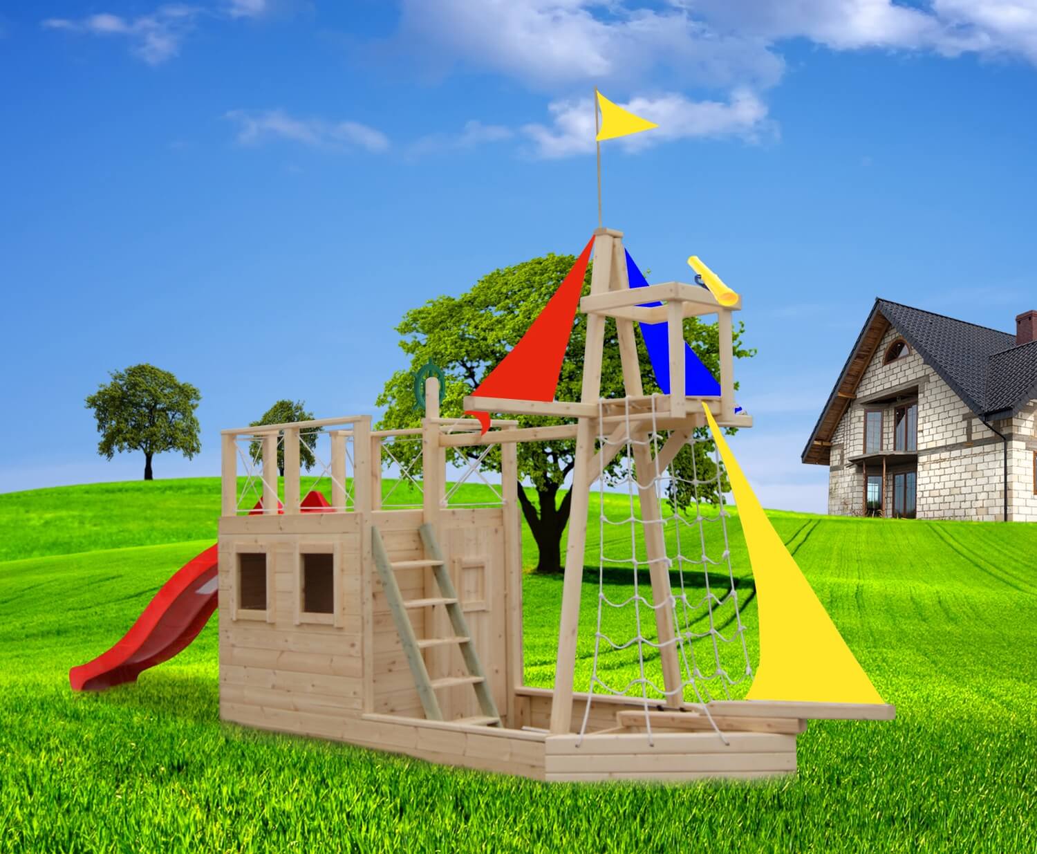 Уличные детские игровые комплексы и площадки для школ, детских садов и придомовых территорий