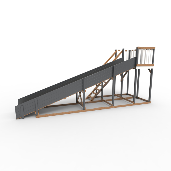 Детская площадка - деревянная горка Пикник "Ультра Зима №3"