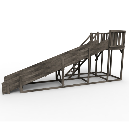 Детская площадка - деревянная горка Пикник "Зима №3" Блэк