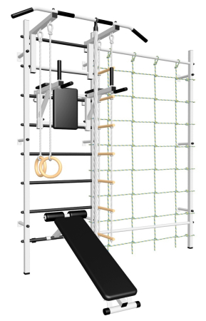 картинка Шведская стенка Sv Sport 5110 (Турник стандарт/Лестница/Канатный лаз) арт. 5110 от магазина Лазалка
