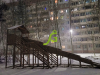 картинка Зимняя деревянная горка "IgraGrad Snow Fox (Домик)", скат 10 м от магазина Лазалка
