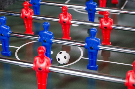 картинка Стол-трансформер "Vortex 3-in-1" (3 игры: аэрохоккей, футбол, бильярд, 127 х 78.7 х 86.4 см, серый) от магазина Лазалка