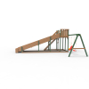 Детская площадка - деревянная горка Пикник "Зима №3" Форест с качельной балкой