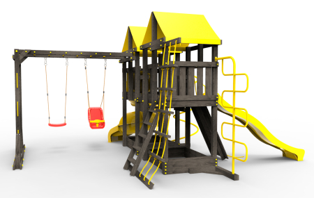 Детская площадка Пикник "Блэк" Пацифик Лайт с винтовой трубой