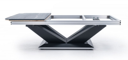 картинка Стол / пул "Victory II Plus" 9 ф (черный) с плитой от магазина Лазалка