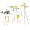  Детский спортивный комплекс для дачи ROMANA Fitness (Фитнес, желтый/серый) ( Долька пластик)