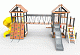Детская площадка Пикник "Ультра А " Кракен с винтовой трубой