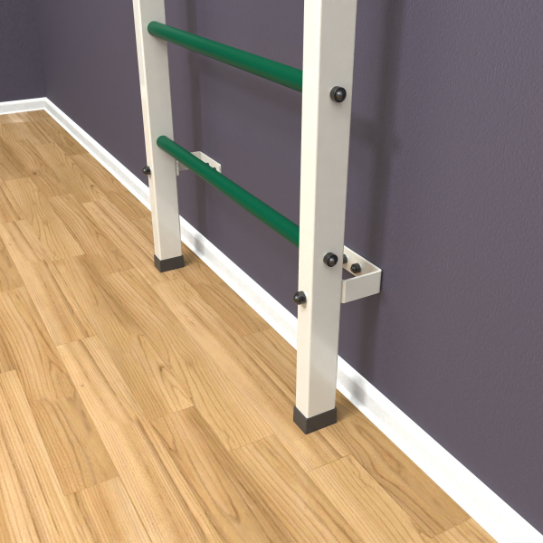 картинка Шведская стенка «LittleSport» White Long зеленые ступени от магазина Лазалка