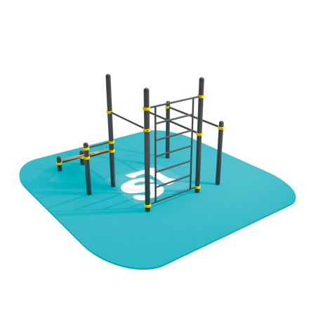 картинка Спортивный комплекс турник, брусья, скамья для пресса, шведская стенка ВоркАут ЛС49 от магазина Лазалка