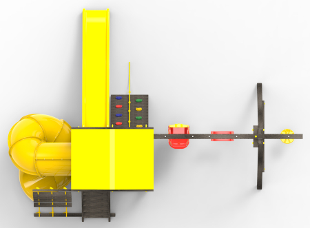 Детская площадка Пикник "Блэк" с винтовой трубой