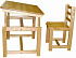 Комплект детской мебели Фея Растем вместе, натуральный