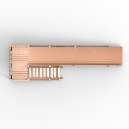 Детская площадка - деревянная горка Пикник "Зима №3" Оптимус