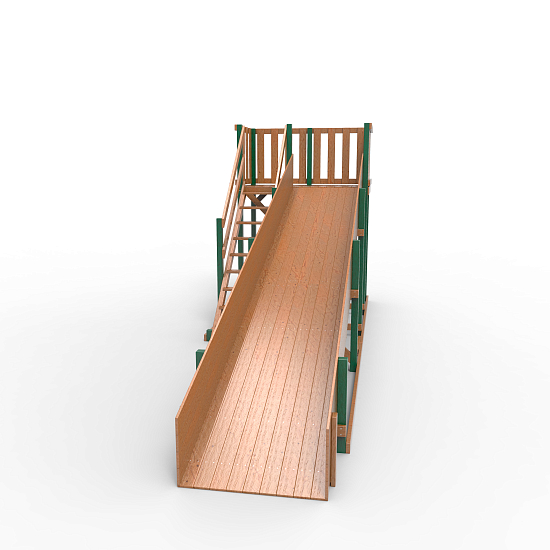 Детская площадка - деревянная горка Пикник "Зима №3" Форест