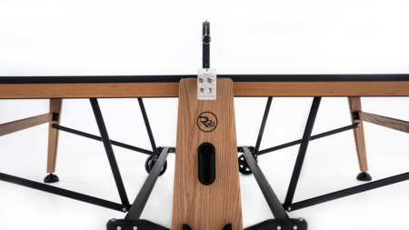 картинка Теннисный стол складной для помещений "RASSON PREMIUM T01 Indoor" (274 х 152,5 х 76 см, натуральный дуб) с сеткой от магазина Лазалка