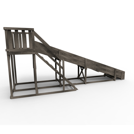 Детская площадка - деревянная горка Пикник "Зима №3" Блэк