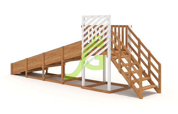 картинка Зимняя горка "IgraGrad Snow Fox", скат 5 м мод.2 от магазина Лазалка