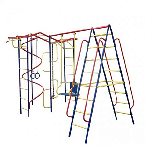 Детский спортивный комплекс для дачи Пионер "Вираж плюс" (ТК2 пластик) со спиралью