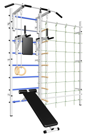 картинка Шведская стенка Sv Sport 5110 (Турник стандарт/Лестница/Канатный лаз) арт. 5110 от магазина Лазалка