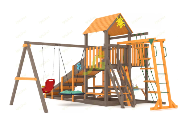 картинка Всесезонная площадка IgraGrad С с балконом мод.2 SF от магазина Лазалка