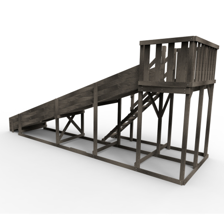 Детская площадка - деревянная горка Пикник "Зима №3" Блэк