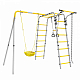 картинка Детский спортивный комплекс для дачи ROMANA Веселая лужайка - 2 (желтый/серый) от магазина Лазалка