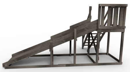 Детская площадка - деревянная горка  Пикник "Зима №2" Блэк