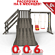 Детская площадка - деревянная горка  Пикник "Зима №2" Black с рукоходом