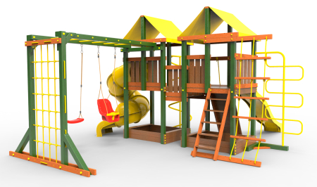 Детская площадка Пикник "Вега" Пацифик Лайт с винтовой трубой