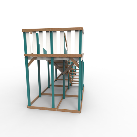 Детская площадка - деревянная горка Пикник "Зима №3" Лэйк