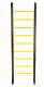 картинка Брашированная шведская стенка "Кастерли" Black (Желтые ступени) от магазина Лазалка