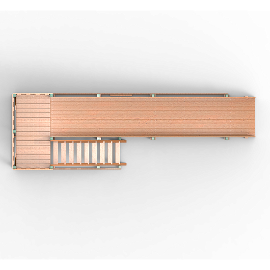 Детская площадка - деревянная горка Пикник "Зима №3" Форест