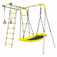 картинка Детский спортивный комплекс для дачи ROMANA Лесная поляна - 3 (желтый/серый) от магазина Лазалка