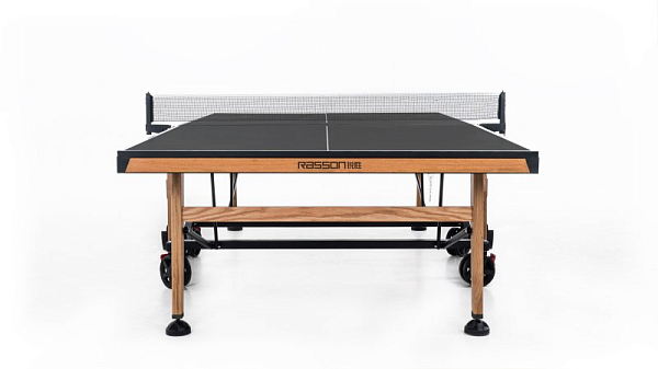картинка Теннисный стол складной для помещений "RASSON PREMIUM T01 Indoor" (274 х 152,5 х 76 см, натуральный дуб) с сеткой от магазина Лазалка