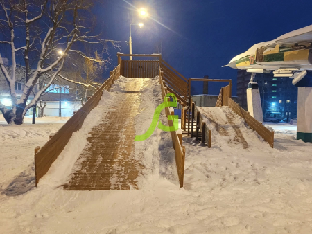 Зимняя горка "IgraGrad Snow Fox", скат 10 м (мод. 3)