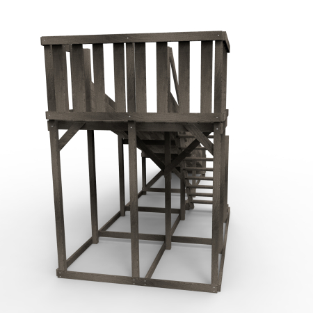 Детская площадка - деревянная горка Пикник "Зима №3" Блэк