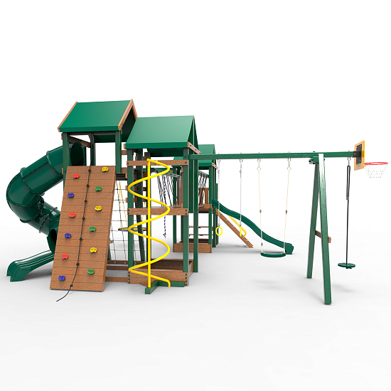 Детская площадка Пикник "Форест" Стэйдж К с винтовой трубой