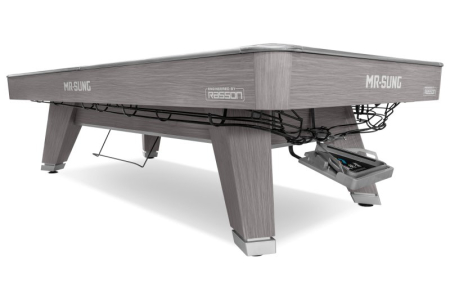 картинка Стол / пул "Rasson Acurra" 9 ф (серый, сланец 25 мм) в комплекте с плитой, аксессуары + сукно от магазина Лазалка