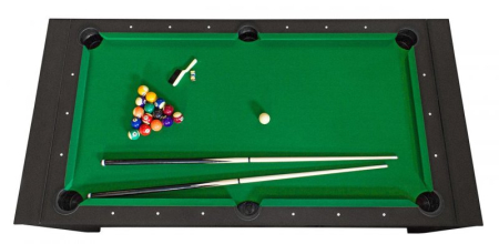 картинка Игровой стол - трансформер (бильярд, аэрохоккей, настольный теннис) "Twister" (черный) от магазина Лазалка