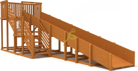 Зимняя горка "IgraGrad Snow Fox", скат 8 м