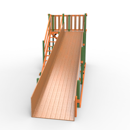 Детская площадка - деревянная горка Пикник "Зима №3" Вега