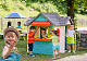 Домик детский для улицы 3 в 1: садовый домик, ресторан и  магазин Smoby 810403