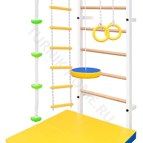 Шведская стенка Turnik Home R-2 с деревянными ступенями