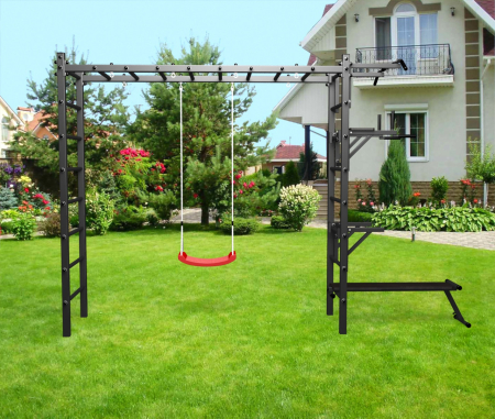 картинка Уличная шведская стенка Sv Sport рукоход У519 (Турник/Брусья/Стойка/Скамья/"Лодочка") от магазина Лазалка