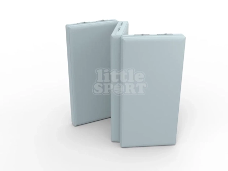 картинка Мат кожзам LittleSport (100х150х10см) складной в 3 сложения серый от магазина Лазалка