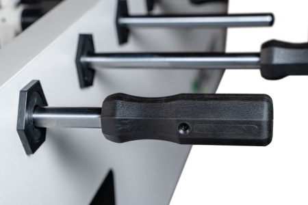 картинка Игровой стол - футбол "Nine Star Iron Men ITSF Grey" (144х75,5х90) от магазина Лазалка