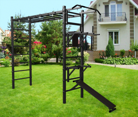 картинка Уличная шведская стенка Sv Sport рукоход У511 (Турник/Брусья/Стойка/Скамья) от магазина Лазалка