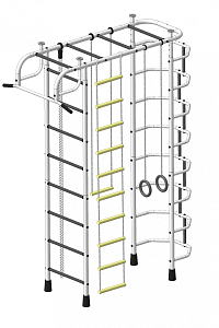 Детский спортивный комплекс ДСК "Пионер-2" 4-х опорный белый-серый